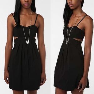 Urban Outfitters Sparkle&Fade Black Cut-Out Dress